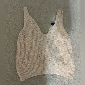 Cream Knit Women's Top